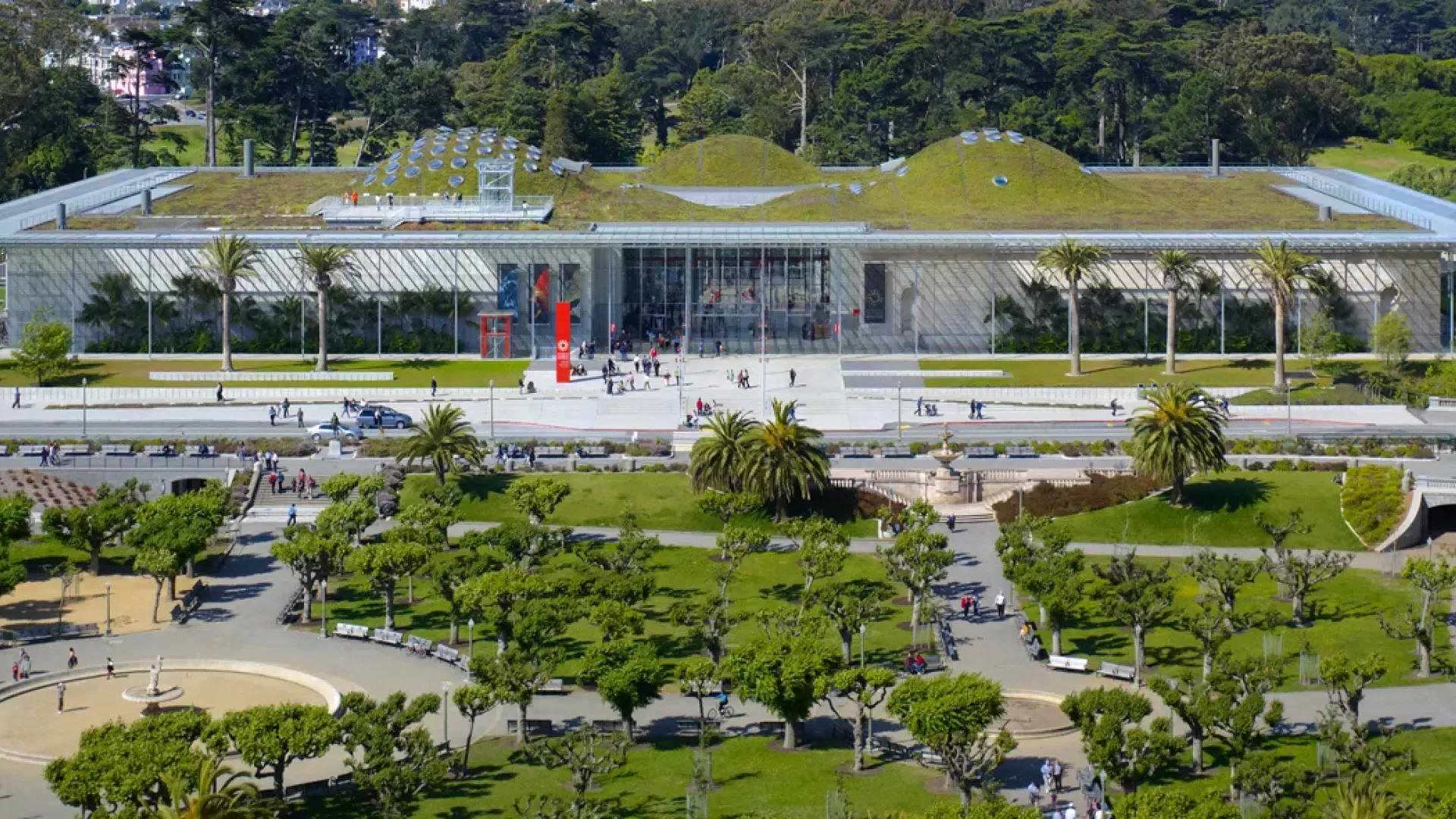 O exterior da Academia de Ciências da Califórnia.